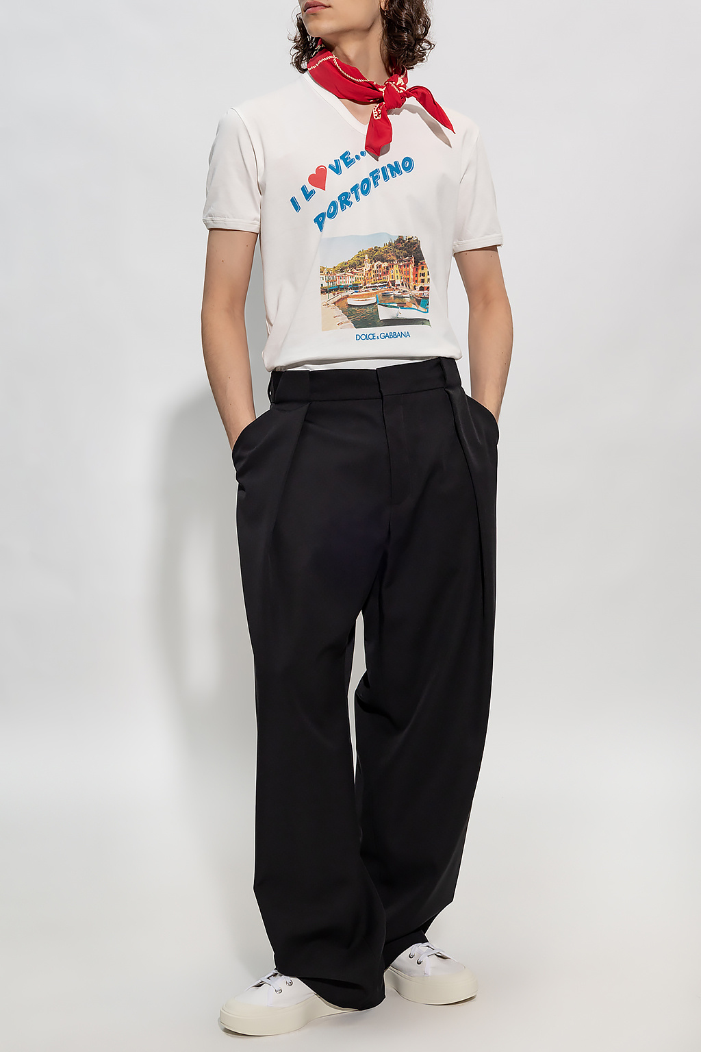 DOLCE & GABBANA T-SHIRT WITH TIE DETAIL - EDITION S/S 2006